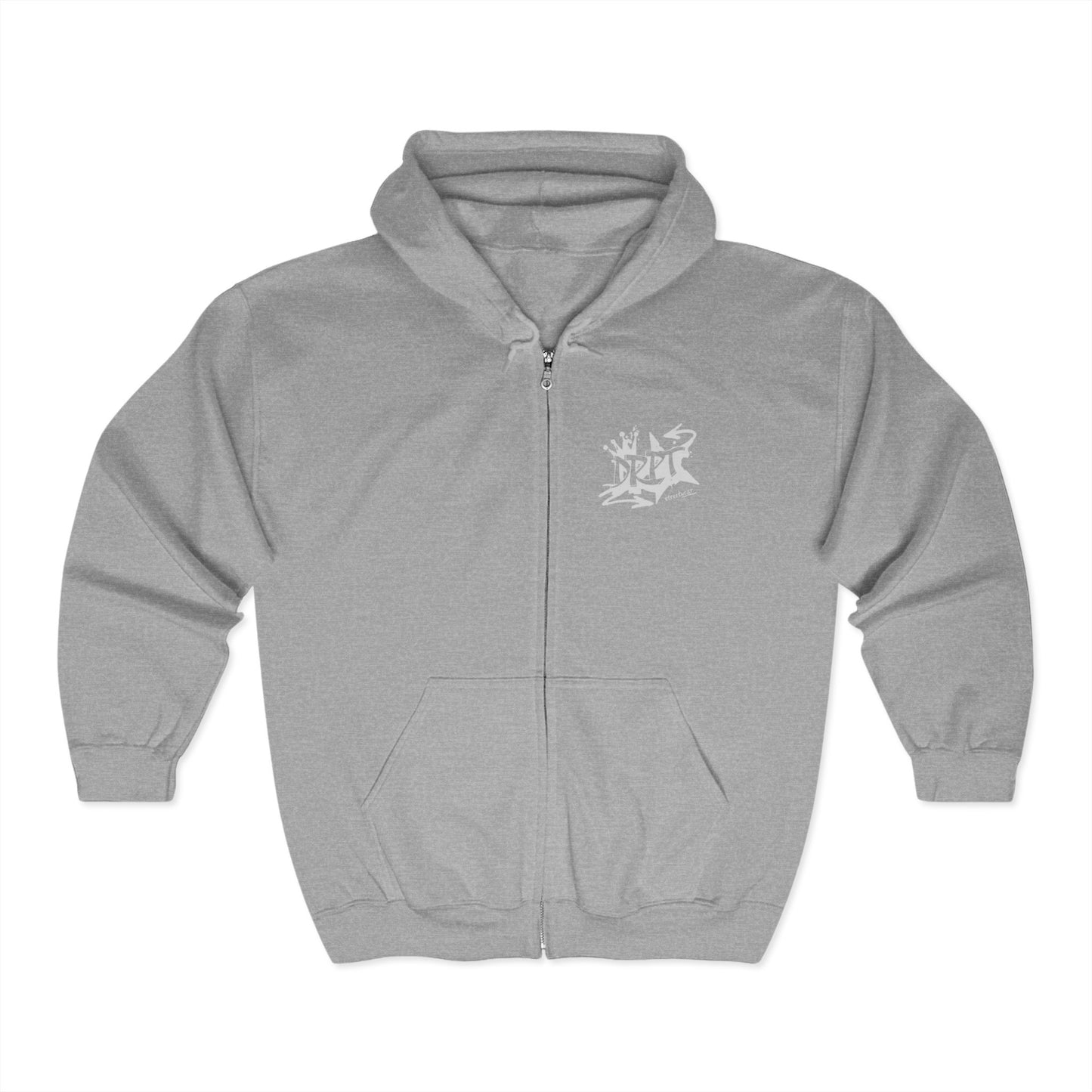 DRPT - Ink-Bleed Zipped Hoodie